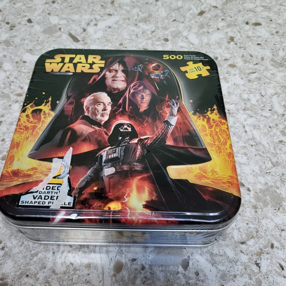 NEW Star Wars 500 Piece 2 Sided Puzzle in Tin